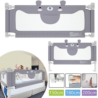 Rejilla de cama gris protección contra caídas remolque de cama niños bebé cama de bebé 150/180/200 cm