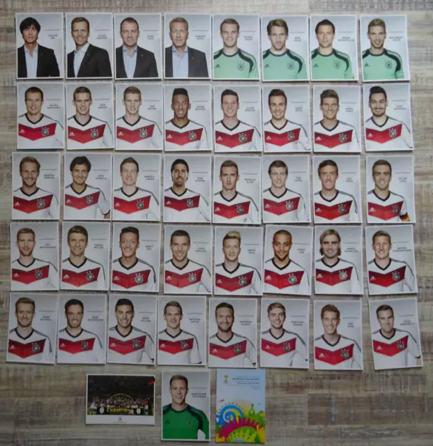42x DFB WM 2014 komplett inkl. ter Stegen*Mannschaftskarte*Open Ceremonie*EM