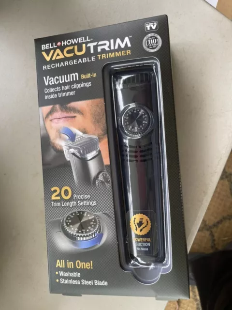 Vacutrim Vacuum Hair Trimmer Rechargeable Shave Cordless Hair Clipper as Seen