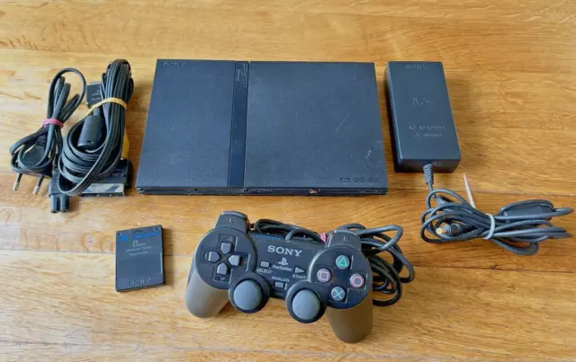 Console Sony Playstation 2 Slim PS2 + Controller  + Memory card -TUTTA ORIGINALE