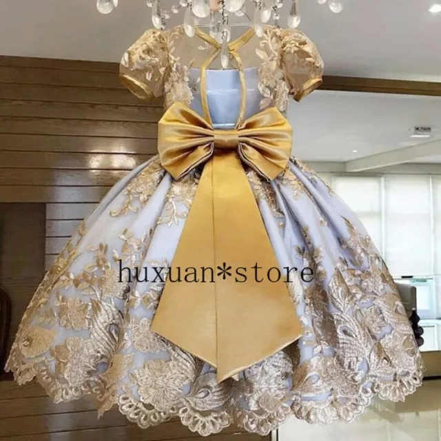 Girls Dress Elegant Princess Children Party  Wedding Kids Dresses Girls Birthday