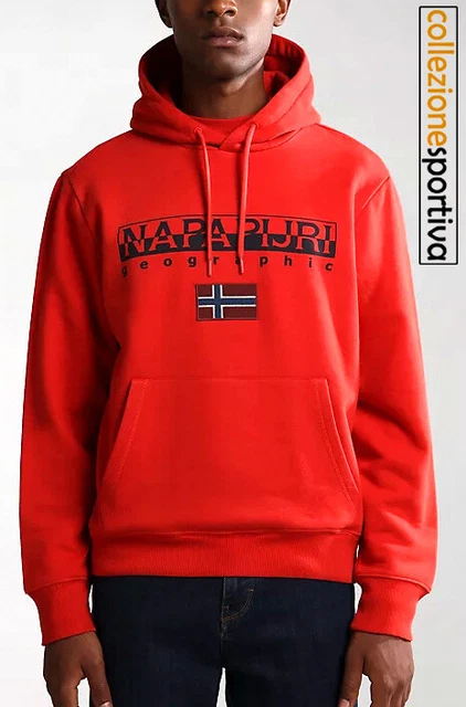 FELPA UOMO/DONNA NAPAPIJRI B-AYAS H-1- NP0A4GJARR91 col. rosso