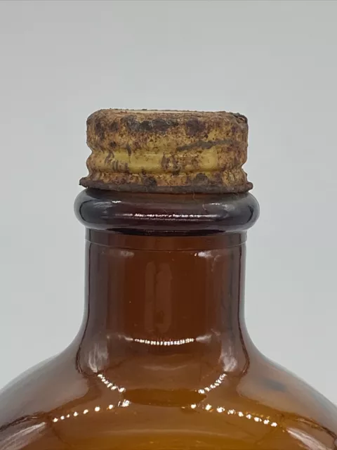 VTG Collectable Log Cabin Syrup Co Amber Bottle 1776 Bicentennial Mount Rushmore 3