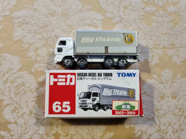 Tomica No 65, Nissan Diesel Big Thumb Truck with Box