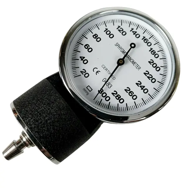 Puños esfigmomanómetro CE 0483 calibre presión arterial más 1969 industrial vintage