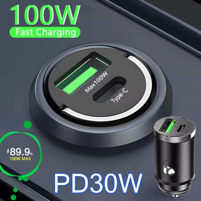 2 Port USB Super Fast Car Charger Adapter For iPhone Samsung Android Cell Phone