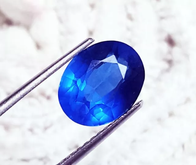 6.45 CT Naturel Topaze Bleu Londres Forme Ovale Ggl Certifié Desseré Gemme