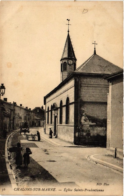 CPA AK CHALONS-sur-MARNE St. Prudentian Church (491639)