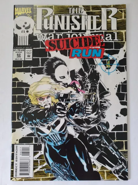 Marvel The Punisher War Journal Suicide Run #62 Jan 1993