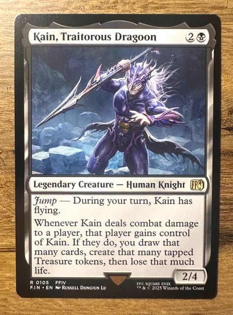 MAGIC MTG FINAL Fantasy - Kain, Traitorous Dragoon - FIN R 0316 FOIL  BORDERLESS $17.95 - PicClick CA