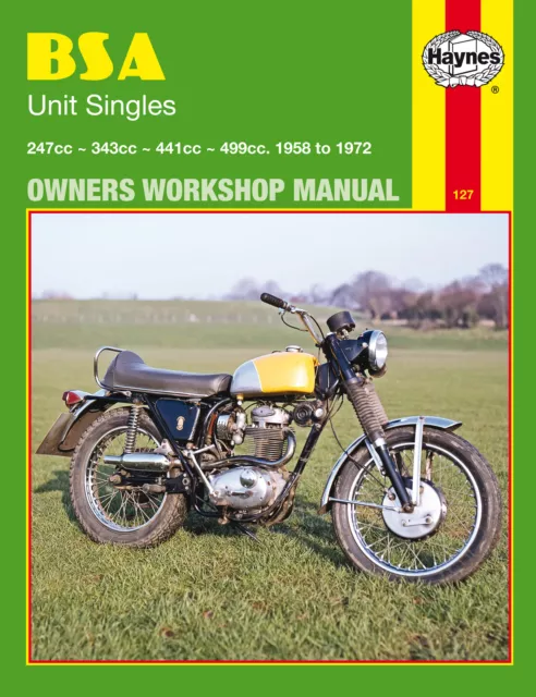 Haynes Workshop Manual For BSA B 25 (247cc) 1968