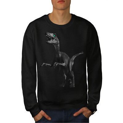 Wellcoda Dinosaur Rex Beast Mens Sweatshirt, Jurassic Casual Pullover Jumper