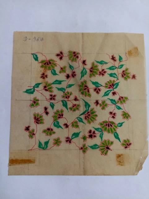 Design Antique artwork design rare handmade piece of collectible floral design