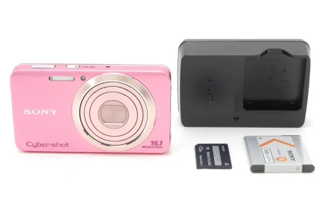 [Near MINT] SONY Digital Camera DSC-W630 Pink Cyber Shot 5.0x Optical Zoom Japan