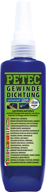 Gewindedichtung blau 100g Petec 97210 Gewindedichtmittel Flüssigdichtung