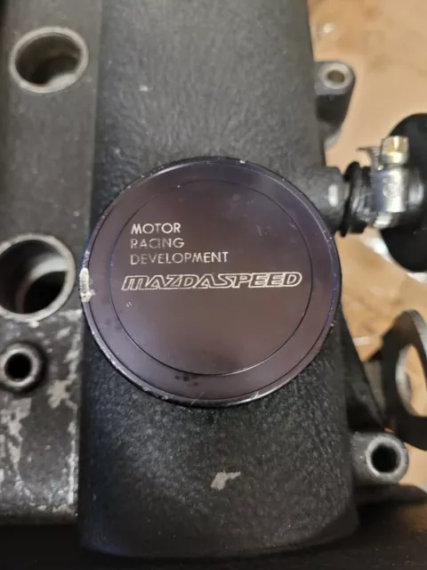 Mazdaspeed Oil Cap Ultra Rare, Black, Mx5, Rx7, rotary, BP, 323 BILLET aluminium