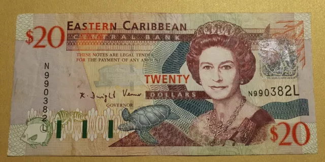 Ostkaribik/Eastern Caribbean 20 Dollar/Dollars P-44l 2003 VF