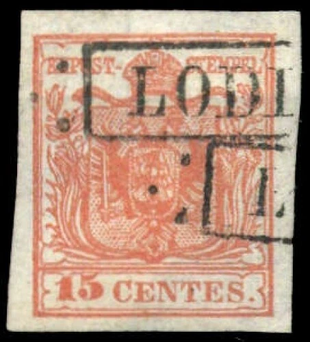 1850, Österreich Lombardei Venetien, 3, gest. - 1763025