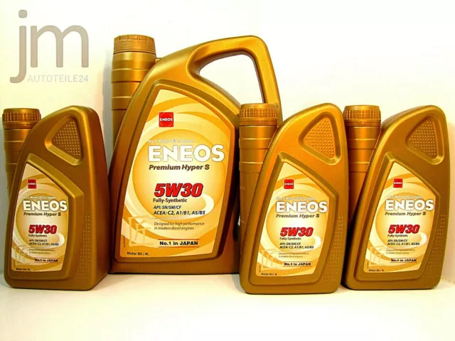 3x 1L + 4L (7 litros) ENEOS PREMIUM HYPER S 5W-30 5W30 aceite de motor...