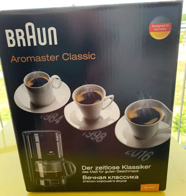 BRAUN Kaffeemaschine Aromaster Classic KF 47/1 schwarz
