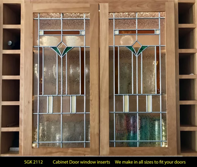Kitchen Cabinet Door Insert stained glass Design SGK2112  WoW