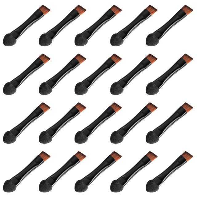 20 stücke Doppelköpfige Make-up-Bürsten Lippenbürsten Lidschattenbürsten
