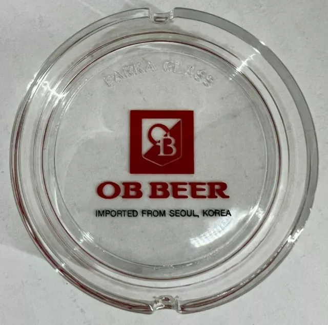 Oriental Brewery OB Beer Vintage Ashtray Seoul South Korea 3.5 Inches