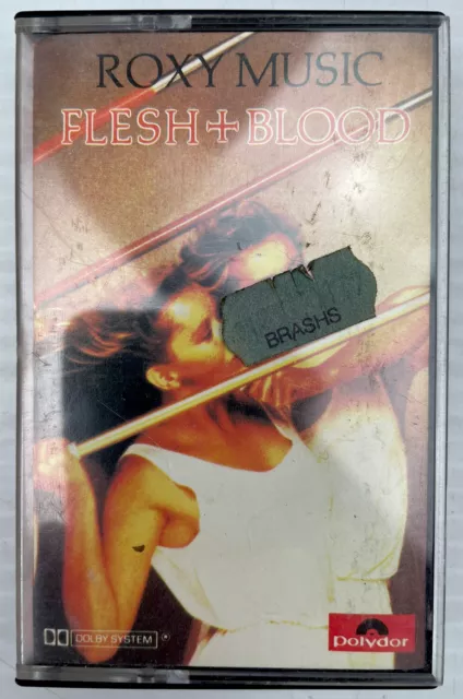 Roxy Music Flesh & Blood Music Cassette Tape 3100 554 Polydor Records 1980