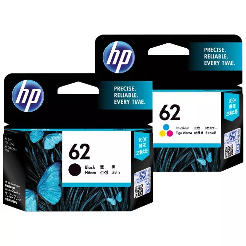 Cartuccia HP 62 inchiostro nero e colore  dual pack originale