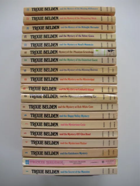 TRIXIE BELDEN Lot of 19 TPB Lot KATHRYN KENNY Vintage 1970s Oval Series MYSTERY