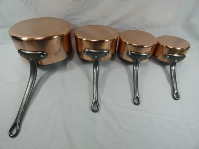 French copper pans – Stainless steel inside – Never served