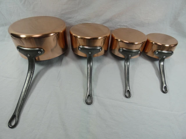 French copper pans – Stainless steel inside – Never served French copper pans – Stainless steel inside – Never served