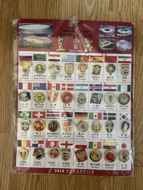 Fifa Russia World Cup 2018 Pins 32 Teams