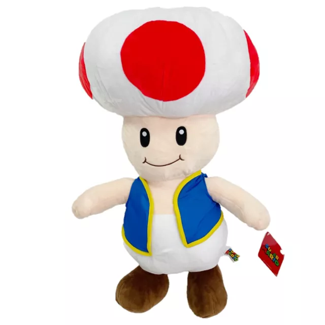 Super Mario Bros Toad 55cm  Peluche Grande, Originale Nintendo Bambini Ragazzi 2