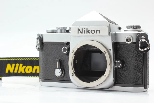 Near Mint] Nikon F2 35mm SLR Silver Film Camera DE-1 Eye Level Finder From Japan