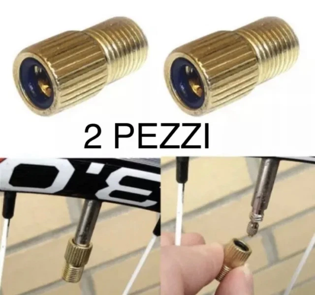 Adattatore Valvola Bici Kit 6 Adattatori Per Valvole Pneumatici - Foto 6