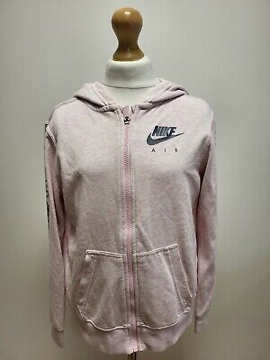 A131 Girls Nike Pink Zipped Sweatshirt Hoodie Uk Age 10-12 Years