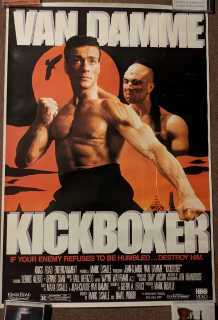 Kickboxer Jean Claude Van Damme Original Vintage Movie Poster