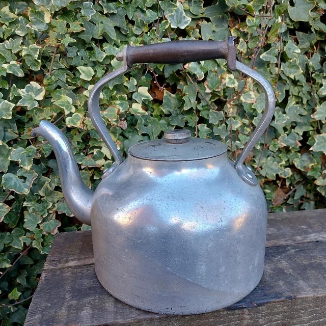 Pyramidal Kettle VINTAGE ALUMINIUM PYRAMID Kettle Aga Range Classic large Aga Kettle 10 ...