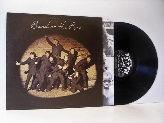 PAUL MCCARTNEY & WINGS - BAND ON THE RUN Vinyl LP + Lyric Inner ...