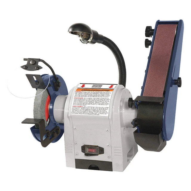 DAYTON 49H006 Combo Belt and Bench Grinder,120V DAYTON 49H006 Combo Belt and Bench Grinder,120V