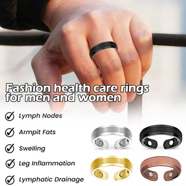"Anillo magnético de gran tamaño para hombres y mujeres, anillo magnético terapéutico duradero para hombres""