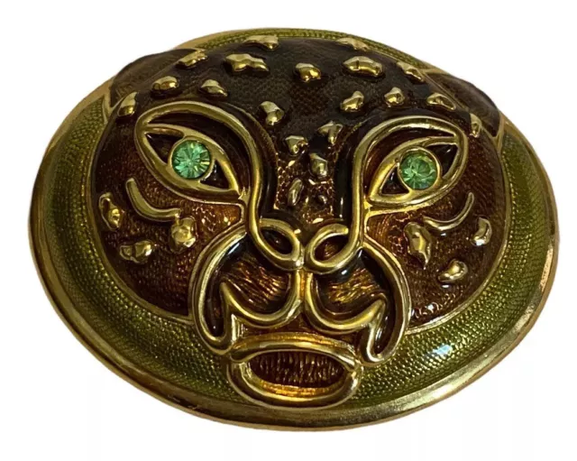 Edgar Berebi Leopard Face Trinket Box First Folio LTD Ed. Signed With Box Gift