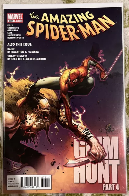 2010 Amazing Spider-Man #637 KEY 1st App of Kaine as Tarantula