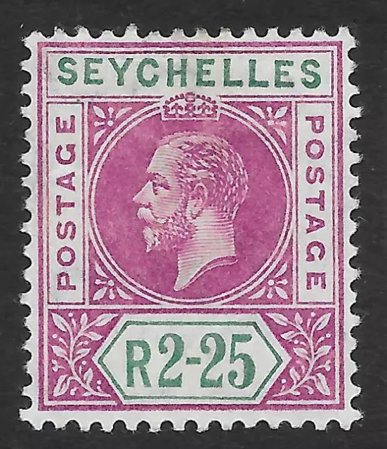 Seychelles 1913 2r.25 Deep Magenta & Green SG 81 (Mint)