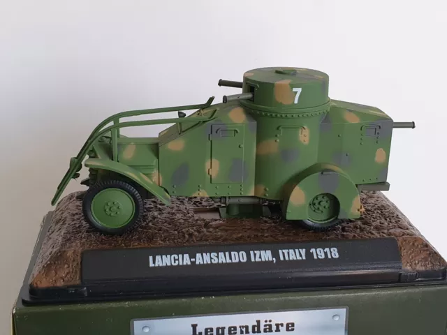 Atlas Panzerwagen Ansaldo IZM I. WK Italy 1918 Legendäre Militär Fahrzeuge 1:43