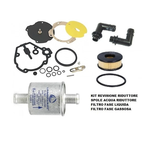 TAGLIANDO GPL COMPLETO LANDI RENZO LI02 MEMBRANE FILTRO POLMONE LI02