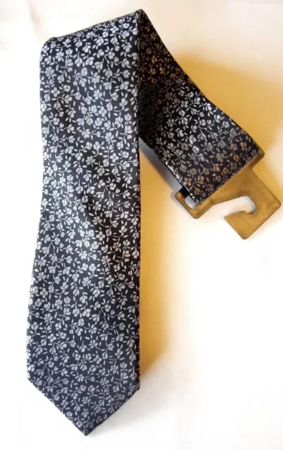 Express Men`s Floral Textured Narrow Silk Tie New $49