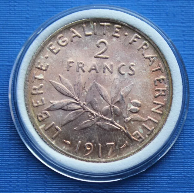 2 Francs Semeuse Argent - 1917 ~ Q-FDC
