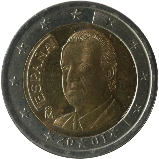 2 Euro Münze Spanien ESPANA 2001 aus dem Umlauf